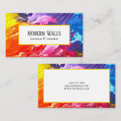 Visitekaartje voor verf binnen- en buitenshuis (Voorkant / Achterkant)