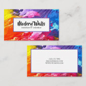 Visitekaartje voor verf binnen- en buitenshuis (Voorkant / Achterkant)