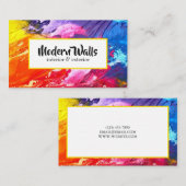 Visitekaartje voor verf binnen- en buitenshuis (Voorkant / Achterkant)