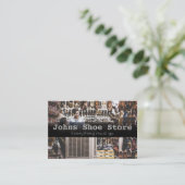 Visitekaartje voor verkoop in schoenwinkel (Staand voorkant)