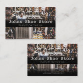 Visitekaartje voor verkoop in schoenwinkel (Voorkant / Achterkant)
