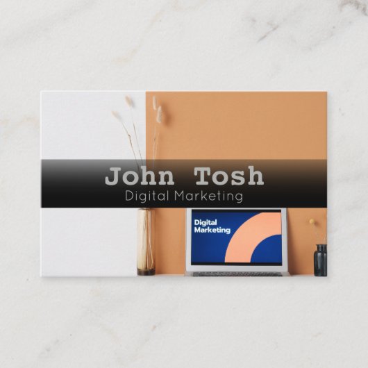 Visitekaartje voor verkoop van digitale marketing (Voorkant)