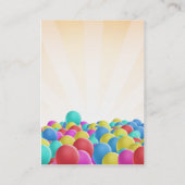 Visitekaartje voor verkoop van handmatige ballonne (Achterkant)