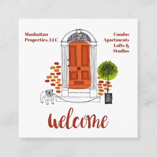 visitekaartje voor vermogensbeheer (Voorkant)