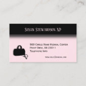 Visitekaartje voor verpleegkundige verzorger met K (Voorkant)