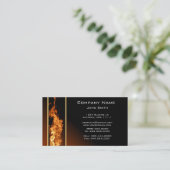 Visitekaartje voor verticale vlam (Staand voorkant)