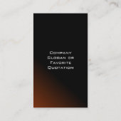 Visitekaartje voor verticale vlam (Achterkant)