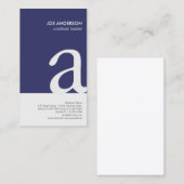 Visitekaartje voor vervanging van het oude monogra (Voorkant / Achterkant)