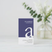 Visitekaartje voor vervanging van het oude monogra (Staand voorkant)