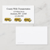 Visitekaartje voor vervoer (Voorkant / Achterkant)