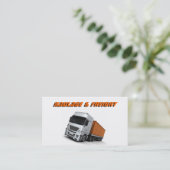 Visitekaartje voor vervoer en goederenvervoer (Staand voorkant)