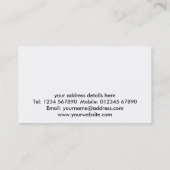 Visitekaartje voor vervoer en goederenvervoer (Achterkant)