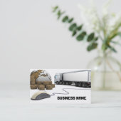 Visitekaartje voor vervoer en goederenvervoer (Staand voorkant)