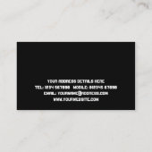 Visitekaartje voor vervoer en goederenvervoer (Achterkant)