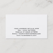 Visitekaartje voor vervoer en goederenvervoer (Achterkant)