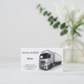 Visitekaartje voor vervoer en goederenvervoer (Staand voorkant)