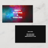 Visitekaartje voor verwarming en airconditioning (Voorkant / Achterkant)