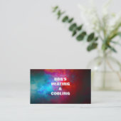 Visitekaartje voor verwarming en airconditioning (Staand voorkant)