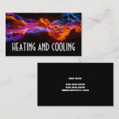 Visitekaartje voor verwarming en airconditioning (Voorkant / Achterkant)