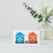 Visitekaartje voor verwarming en airconditioning (Staand voorkant)