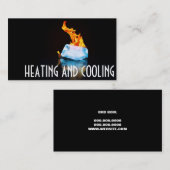 Visitekaartje voor verwarming en airconditioning (Voorkant / Achterkant)