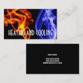 Visitekaartje voor verwarming en airconditioning (Voorkant / Achterkant)