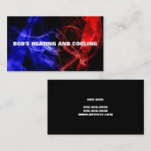 Visitekaartje voor verwarming en airconditioning (Voorkant / Achterkant)