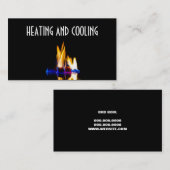 Visitekaartje voor verwarming en airconditioning (Voorkant / Achterkant)