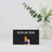 Visitekaartje voor verwarming en airconditioning (Staand voorkant)