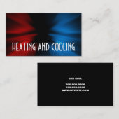 Visitekaartje voor verwarming en airconditioning (Voorkant / Achterkant)