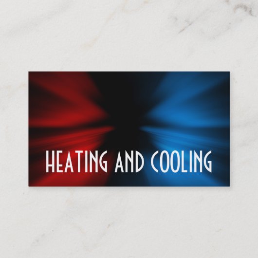 Visitekaartje voor verwarming en airconditioning (Voorkant)