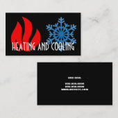 Visitekaartje voor verwarming en airconditioning (Voorkant / Achterkant)
