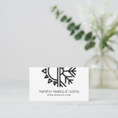 Visitekaartje voor verwarming en koeling (Staand voorkant)