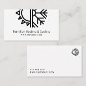 Visitekaartje voor verwarming en koeling (Voorkant / Achterkant)