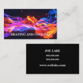 Visitekaartje voor verwarming en koeling (Voorkant / Achterkant)