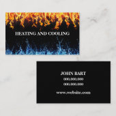Visitekaartje voor verwarming en koeling (Voorkant / Achterkant)