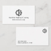 Visitekaartje voor verwarming en koeling (Voorkant / Achterkant)