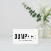 Visitekaartje voor verwijdering van metaal bij rec (Staand voorkant)