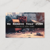 Visitekaartje voor verwijdering van residentiële j (Voorkant)