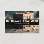 Visitekaartje voor verwijdering van residentiële j (Voorkant)