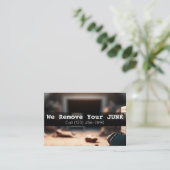 Visitekaartje voor verwijdering van residentiële j (Staand voorkant)