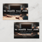 Visitekaartje voor verwijdering van residentiële j (Voorkant / Achterkant)