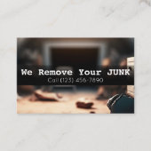 Visitekaartje voor verwijdering van residentiële j (Voorkant)