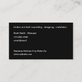 Visitekaartje voor verwijderingsservice (Achterkant)