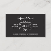 Visitekaartje voor verwijzing salon (Achterkant)