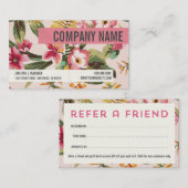 Visitekaartje voor verwijzing van spa (Voorkant / Achterkant)