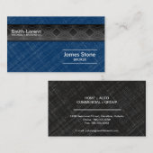 Visitekaartje voor verzekering - Blauw Black Profe (Voorkant / Achterkant)