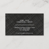 Visitekaartje voor verzekering - Blauw Black Profe (Achterkant)