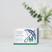 Visitekaartje voor verzekeringsagenten (Staand voorkant)