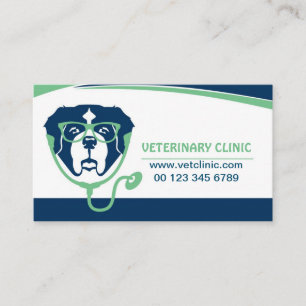 visitekaartje voor veterinair ziekenhuis